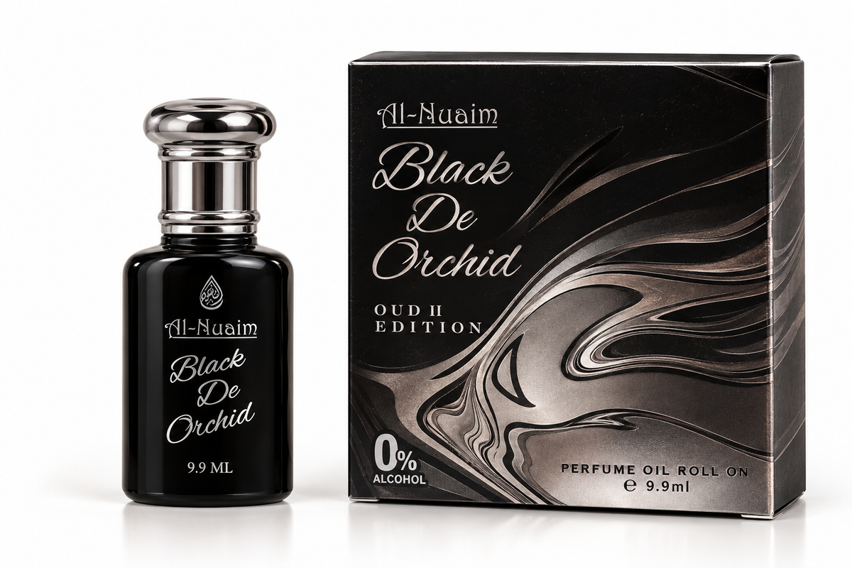 Al-Nuaim Black De Orchid Attar Perfume Oil - 9.9ml