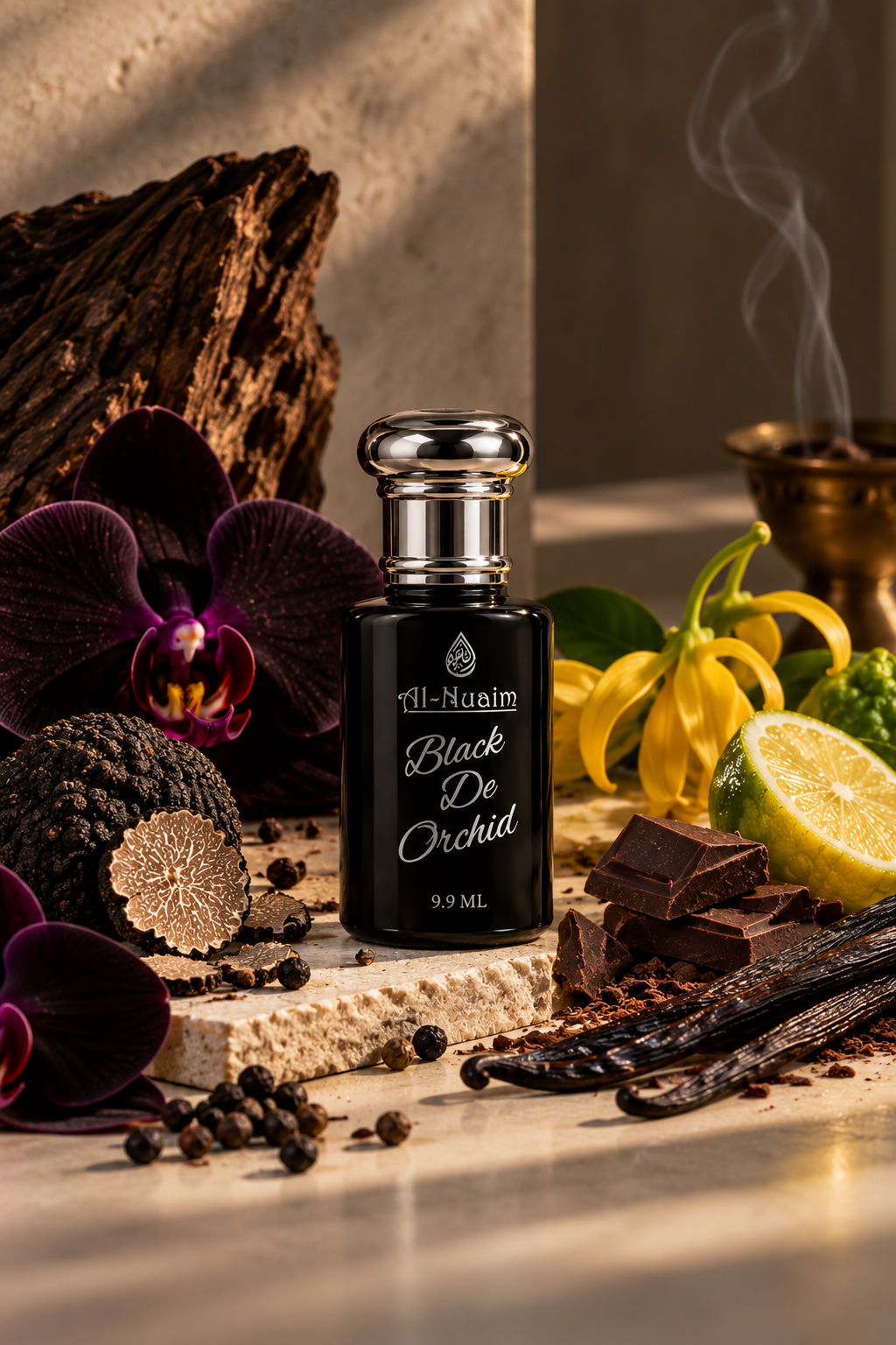 Al-Nuaim Black De Orchid Attar Perfume Oil - 9.9ml