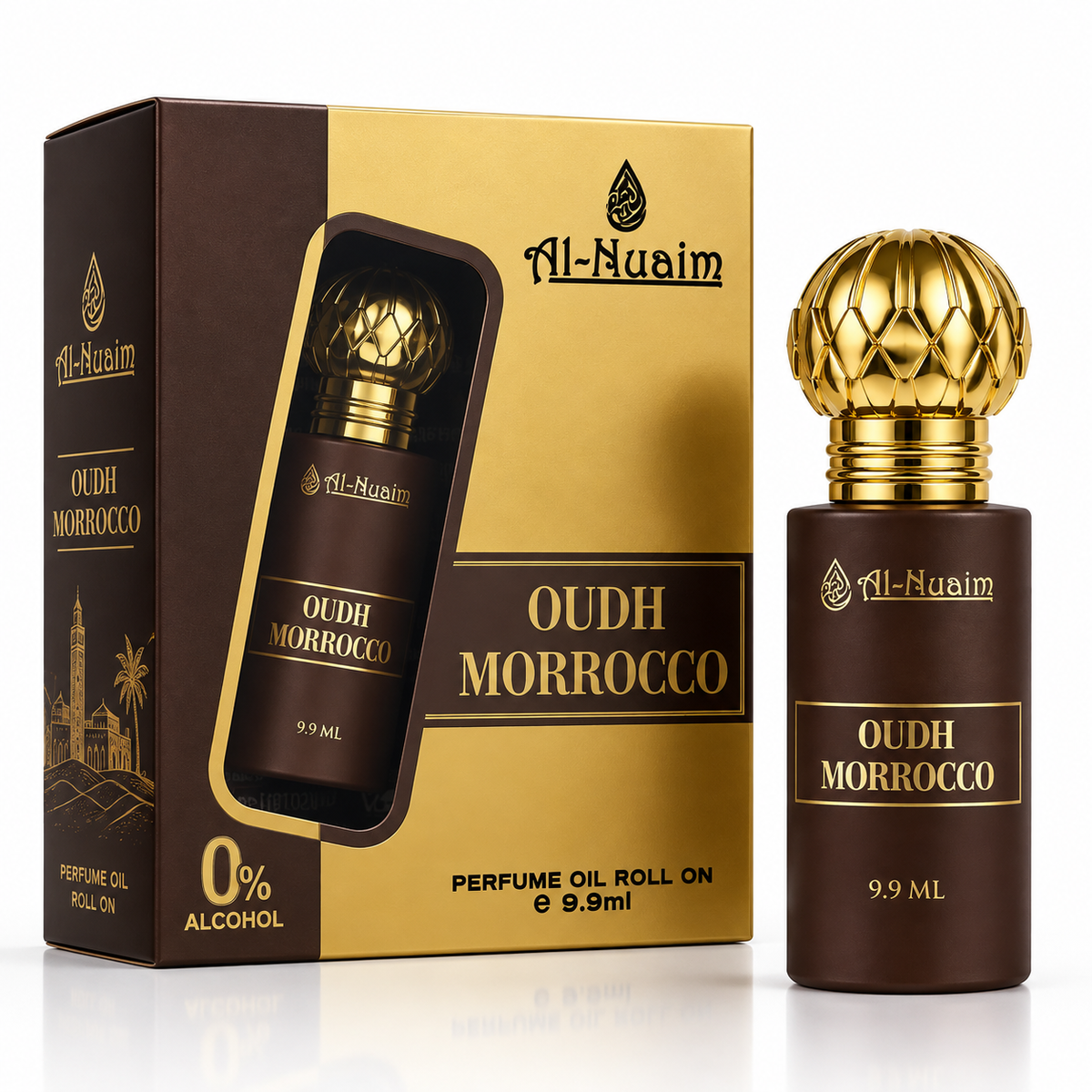 Al Nuaim Oud Morrocco Attar Perfume Oil - 9.9ml