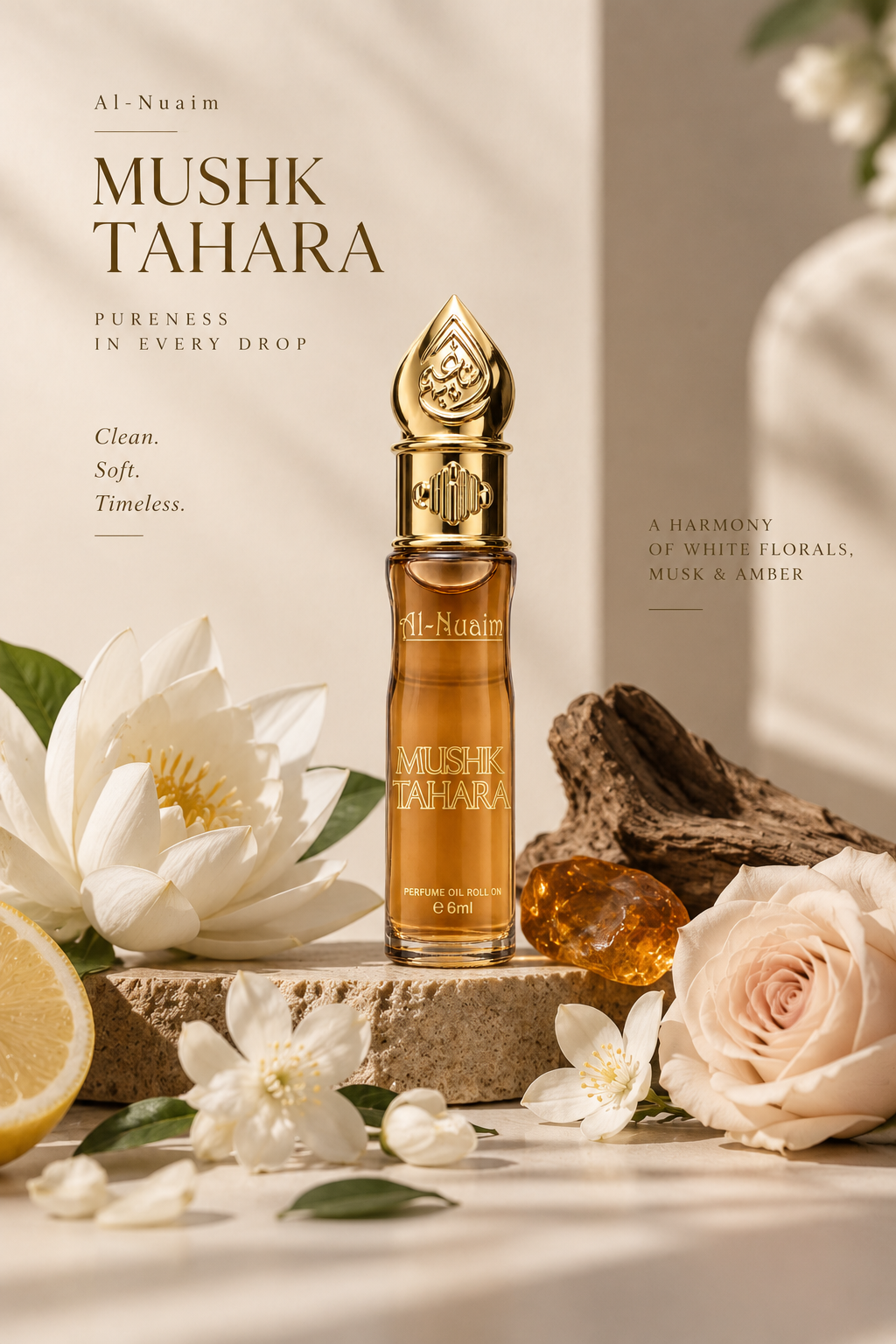 Al Nuaim Mushk Tahara Attar Perfume OIl - 6ml