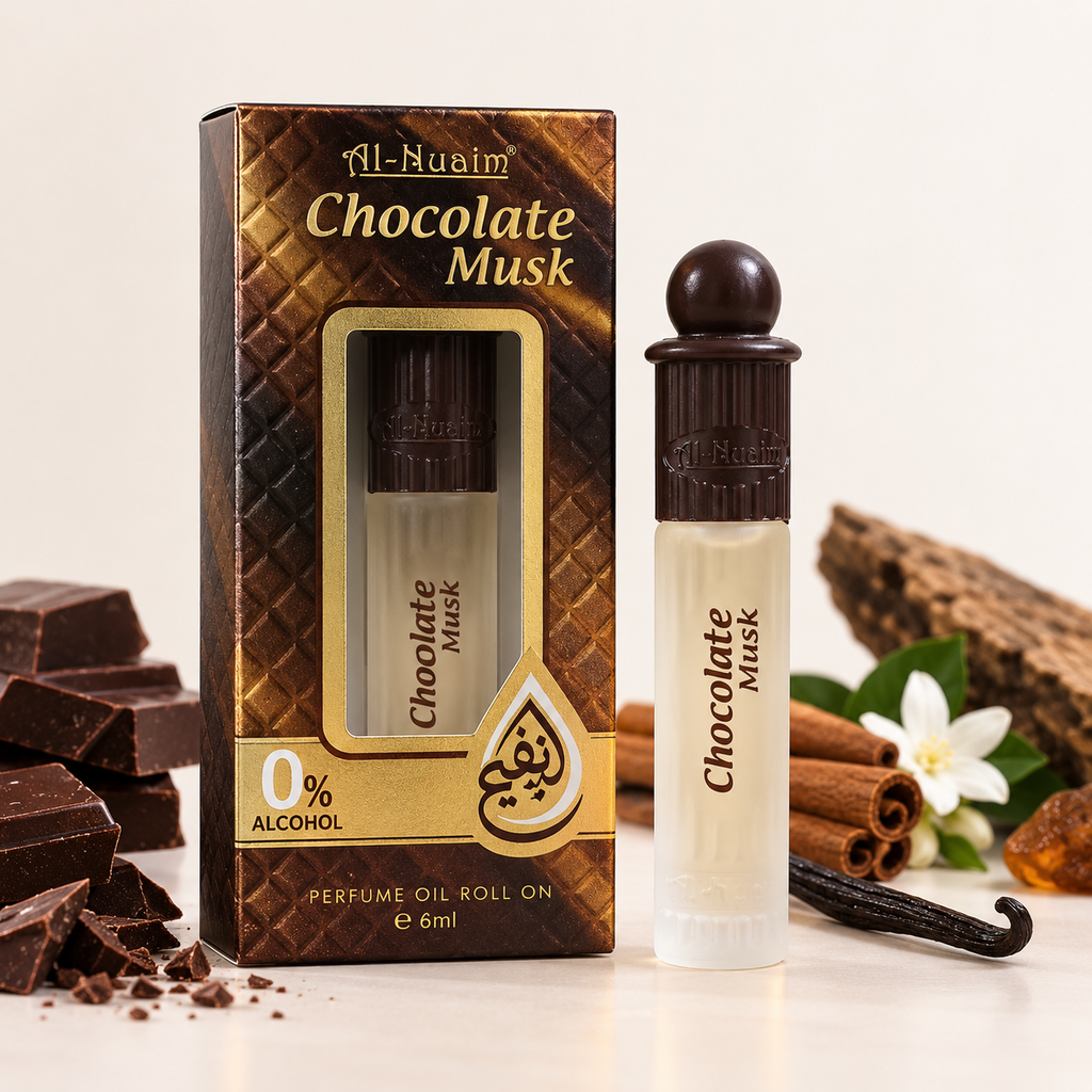 Al Nuaim Chocolate Musk Attar Perfume Oil - 6ml